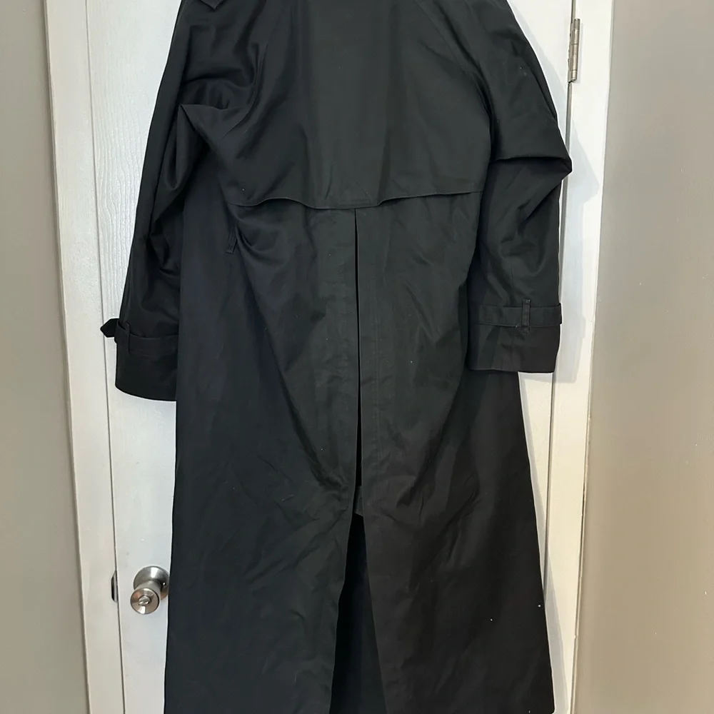 Size 8 XX-Long Burberry Black Trench Coat for Men (Read Description) - Picture 11 of 11